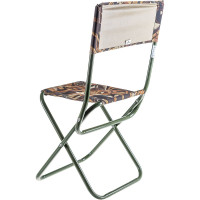 Туристический складной стул со спинкой Следопыт 350х470х810мм, камыш PF-FOR-S19