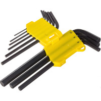 Набор шестигранных ключей из 9шт. 1.5-10.0мм в пластиковом корпусе, удлиненные GRIFF 031132