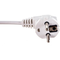 Шнур DORI ПВС 3х0,75 с вилкой 1,5 м белый 41634