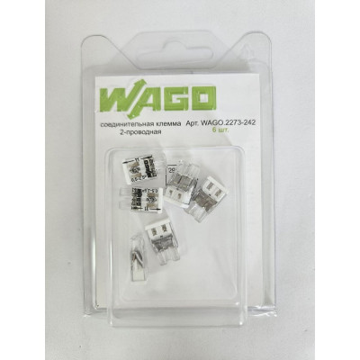 Клемма WAGO 2273-242 (с пастой) 6 шт. 2585