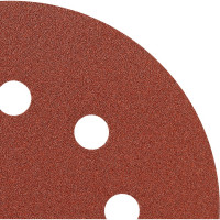 Круг абразивный на ворсовой подложке под липучку (5 шт; 125 мм; P150; 8 отв) MATRIX 73807