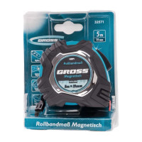 Рулетка Magnetisch, 5 м х 19 мм обрезиненный корпус GROSS 32571