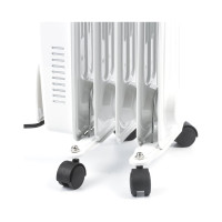 Масляный обогреватель SONNEN DFS-05, 1000 Вт, 5 секций, белый, 453497