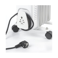 Масляный обогреватель SONNEN DFS-05, 1000 Вт, 5 секций, белый, 453497