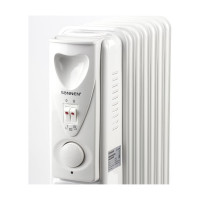 Масляный обогреватель SONNEN DFS-07, 1500 Вт, 7 секций, белый, 453498