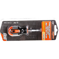 Стержневая двусторонняя отвертка Ombra ROUND GRIP РН2,SL6x38 мм 756238 55773