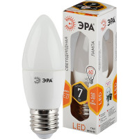 Светодиодная лампа ЭРА LED B35-7W-827-E27 диод, свеча,тепл Б0028479