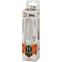 Светодиодная лампа ЭРА LED BXS-11W-827-E14, свеча на ветру, теплый Б0032992