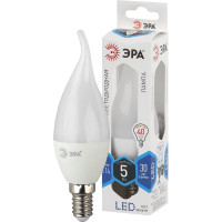 Светодиодная лампа ЭРА LED BXS-5W-840-E14, свеча на ветру, нейтральный Б0027968