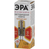 Светодиодная лампа ЭРА LED JC-2,5W-12V-827-G4, капсула, теплый Б0033191