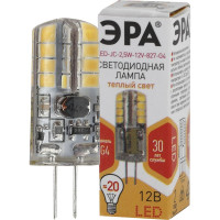 Светодиодная лампа ЭРА LED JC-2,5W-12V-827-G4, капсула, теплый Б0033191