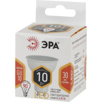 Светодиодная лампа ЭРА LED MR16-10W-827-GU10, софит, теплый Б0032997