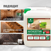 Антисептик для внутренних работ PROSEPT ECO INTERIOR Готовый состав 5л 014-5