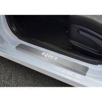 Накладки на пороги Rival для Kia Rio 2011-2017, нерж. сталь, 4 шт. NP.2801.3