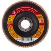 Круг лепестковый торцевой КЛТ-2 (125х22.2 мм; Р80) Без бренда 740857