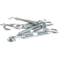Талреп STAYER DIN 1480, крюк-крюк, М10, 6 шт, оцинкованный, 30525-10