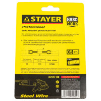 Щетка дисковая для УШМ (100 мм; 22.2 мм) STAYER 35120-100