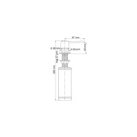 Встраиваемый дозатор для мыла WasserKRAFT 320 ml K-1099