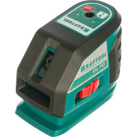 Лазерный линейный нивелир KRAFTOOL CL-70 20м / 70м /детектор/, сверхъяркий IP54 34660