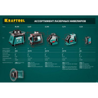 Лазерный линейный нивелир KRAFTOOL CL-70 20м / 70м /детектор/, сверхъяркий IP54 34660