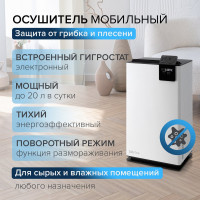Осушитель воздуха бытовой (с компрессором) Stadler Form Albert, мобильный с гигростатом и таймером, белый A-041E