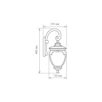 Садово-парковый светильник Elektrostandard GLYF-8024D / черное золото a027996