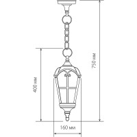 Садово-парковый светильник Elektrostandard Mira H / черное золото a025299