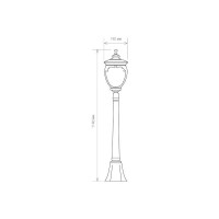 Садово-парковый светильник Elektrostandard GLYF-8024F черное золото a027998