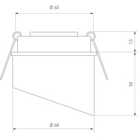 Встраиваемый светильник Elektrostandard 7005 MR16 / WH/GD белый/золото a040981