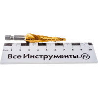 Сверло ступенчатое (4-12 мм; HSS-TiN) MATRIX 72353