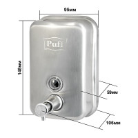 Дозатор для жидкого мыла Puff AISI 304 8605m 1402.095