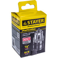 Патрон ударный ключевой 1/2", 3,0-16 мм STAYER 29055-16-1/2