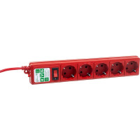 Фильтр-удлинитель Power Cube PC 3м 5р, красн. 10А/2,2кВт SPG-MXTR-14