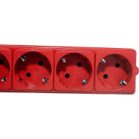 Фильтр-удлинитель Power Cube PC 3м 5р, красн. 10А/2,2кВт SPG-MXTR-14