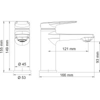 Смеситель для раковины WasserKraft Lopau 3203