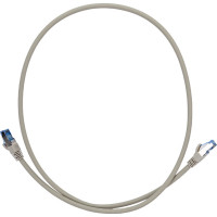 Коммутационный шнур NIKOMAX S/FTP 4 пары, серый, 1м NMC-PC4SE55B-010-C-GY