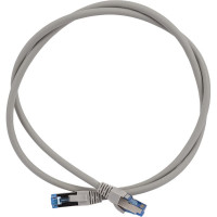 Коммутационный шнур NIKOMAX S/FTP 4 пары, серый, 1м NMC-PC4SE55B-010-C-GY