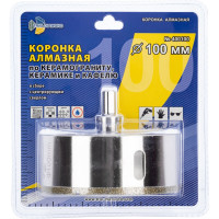 Коронка алмазная по керамике и кафелю с центрирующим сверлом TRIO-DIAMOND 100 мм 400100