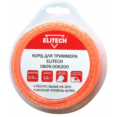 Леска для триммера Elitech 0809.006200