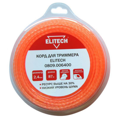 Леска для триммера Elitech 0809.006400