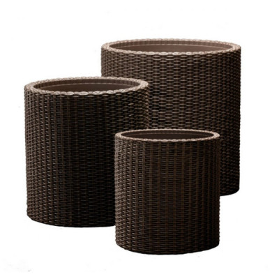 Keter Цилиндрическое кашпо 3 Size set 17197934