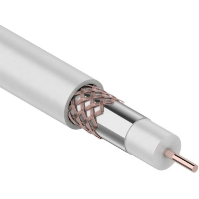 REXANT Кабель RG-6U+CU, /75/, 75 Ом, 100м., белый 01-2223