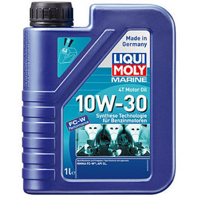 LIQUI MOLY НС-синт. мот.масло д/лодок Marine 4T Motor Oil 10W-30 SL 1лМ 25022