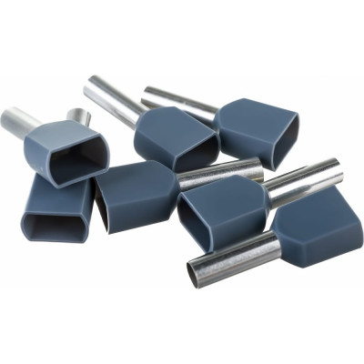 Klauke Двойной втулочный наконечник 2x4мм2, 12мм серый klk87412