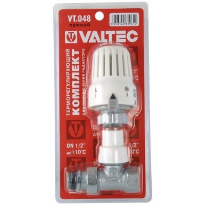 Valtec Клапан с термостатической головкой для рад. прямой 1/2 VT.048.N.04