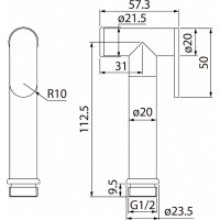 IDDIS Гигиеническая лейка латунь 020SB0Gi20