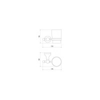 Одинарный подстаканник IDDIS Retro SENSSG1i45