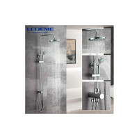 LEDEME Душевая система с керам.переключателем с тропическим душем, L2400 89498