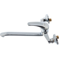 Смеситель для ванны LEDEME картридж диаметр 40 мм, длинный излив, керамический переключатель L30S L2129-B 65698