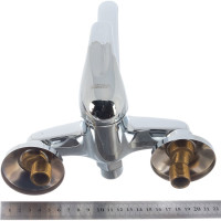 Смеситель для ванны LEDEME картридж диаметр 40 мм, длинный излив, керамический переключатель L30S L2129-B 65698